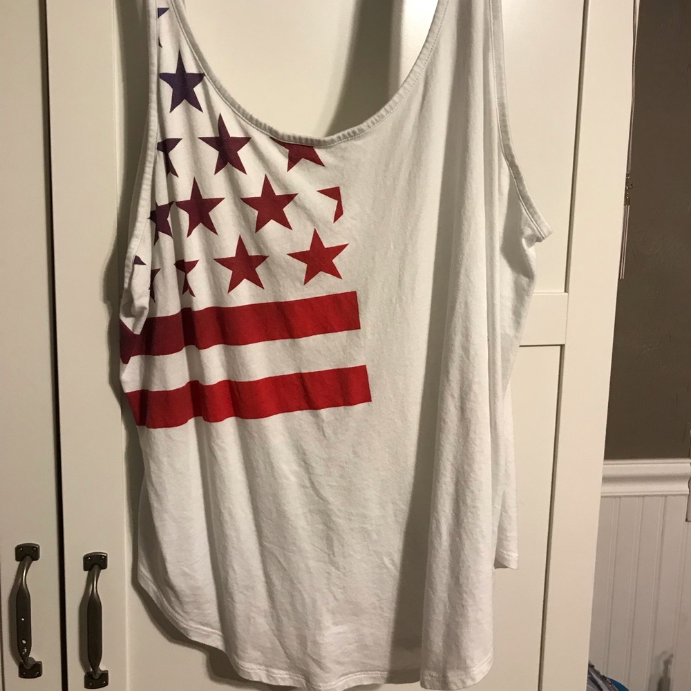 Patriotic under armour work out tank